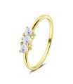 Heart CZ Silver Ring NSR-4318